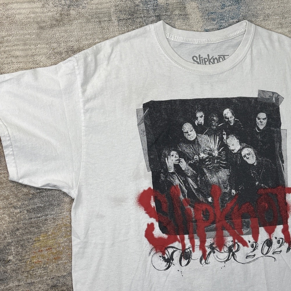 Slipknot Tour 2021‎ T-Shirt Mens XL Band Tee Grunge Y2K Graphic Metal